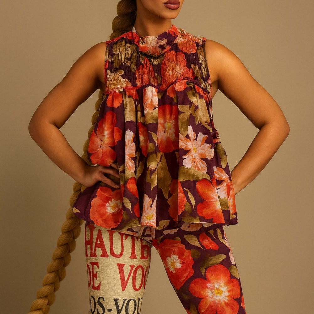 Floralani Chiffon Top XS/S